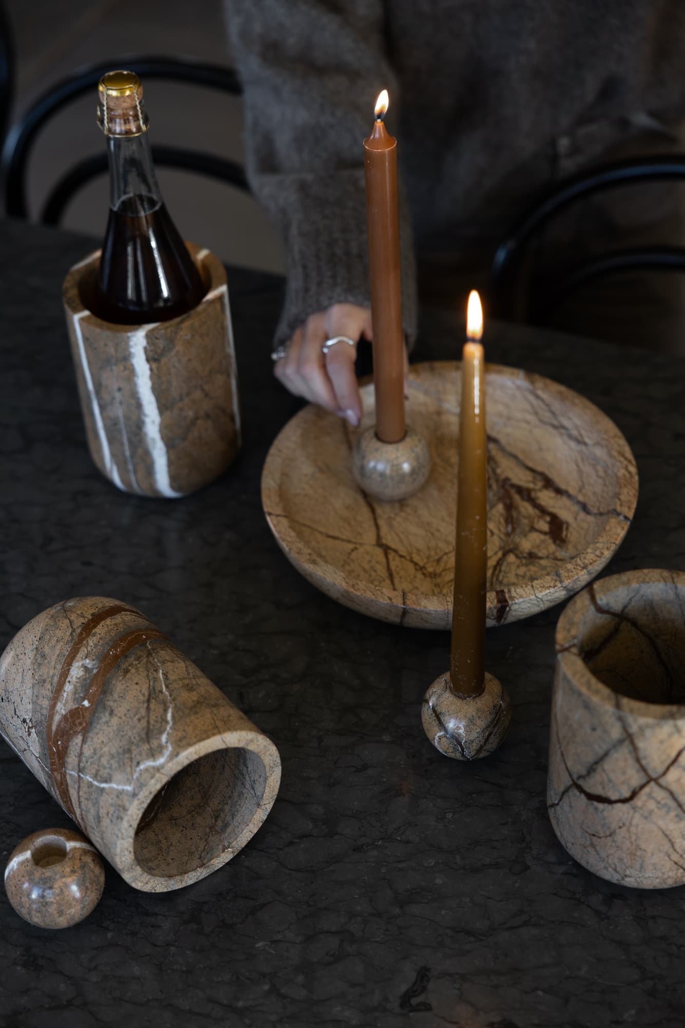 Sten skål stor – bilde 5
