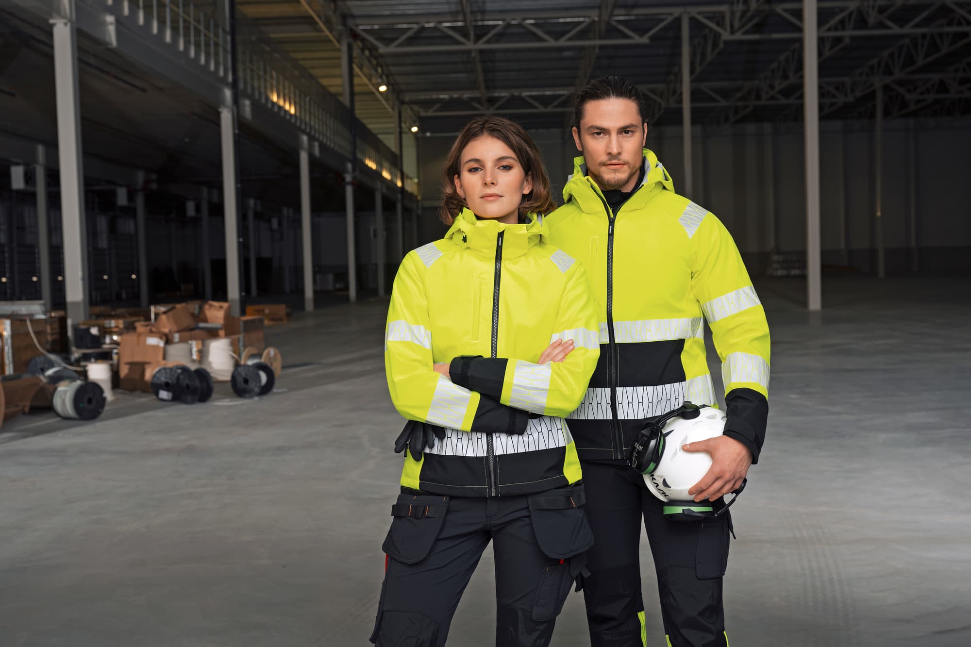 Craftsman trousers stretch Hi-Vis